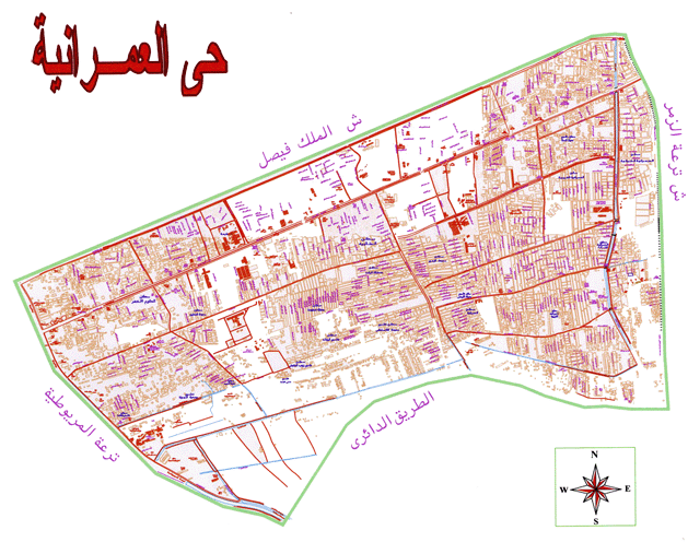 خريطة حي العمرانية