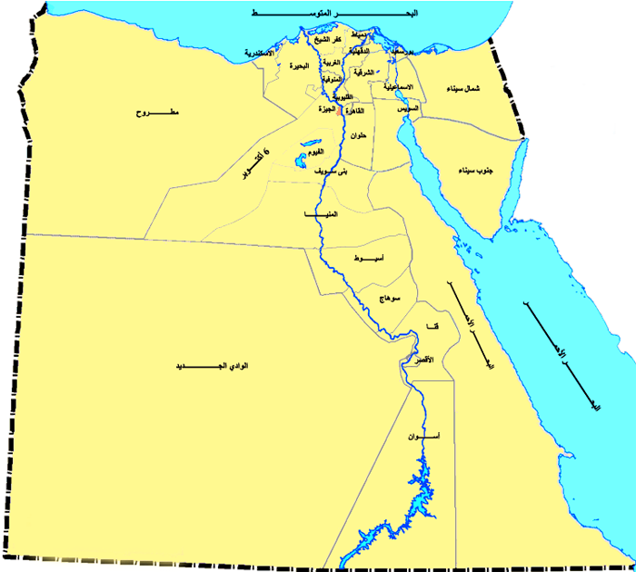 الصفحة الرئيسية خريطة محافظات مصر